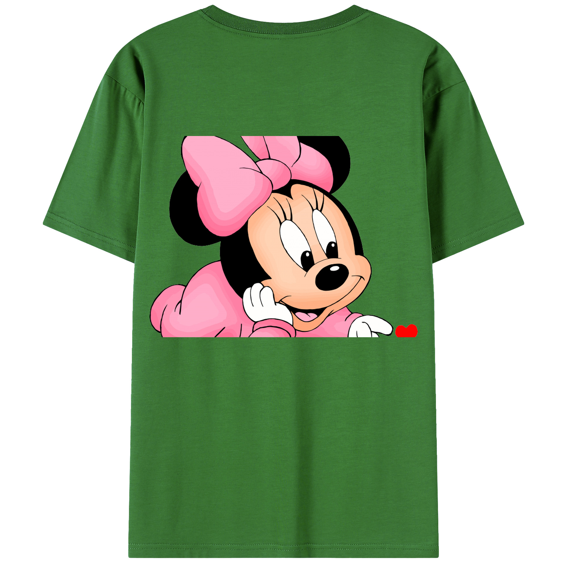 （画像用） ミッキーマウス Mickey Mouse レディース半袖Tシャツ(バックプリント)